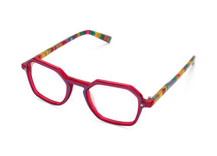 Eydology Jaxen Pearlescent Red Glasses 5