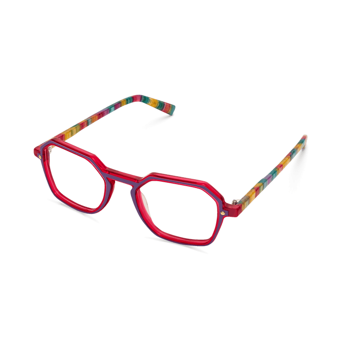 Eydology Jaxen Pearlescent Red Glasses 5