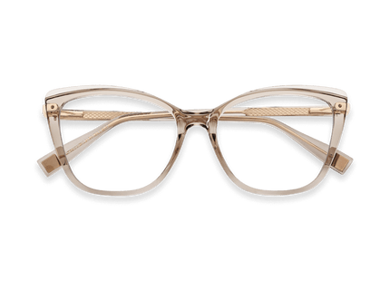 Eydology Jaziel Crystal Light Brown Glasses 1
