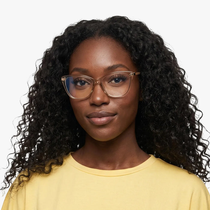 Eydology Jaziel Crystal Light Brown Glasses 4