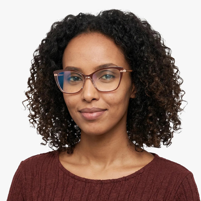 Eydology Jaziel Rose Taupe Glasses 3