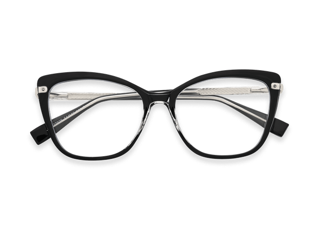Eydology Jaziel Transparent Black Glasses 1