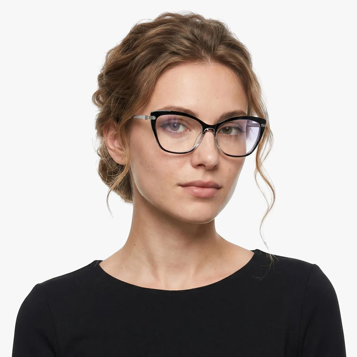 Eydology Jaziel Transparent Black Glasses 3