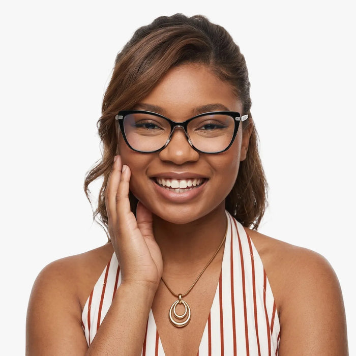 Eydology Jaziel Transparent Black Glasses 4