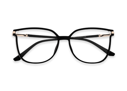 Eydology Jemma Black/Rose Gold Glasses 1
