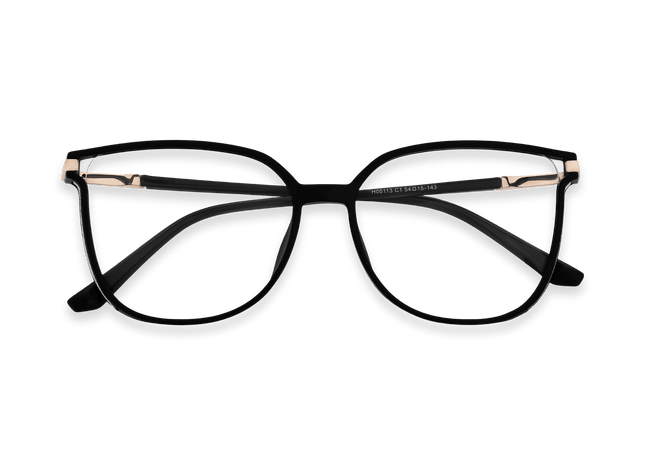 Eydology Jemma Black/Rose Gold Glasses 1