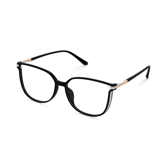 Eydology Jemma Black/Rose Gold Glasses 5