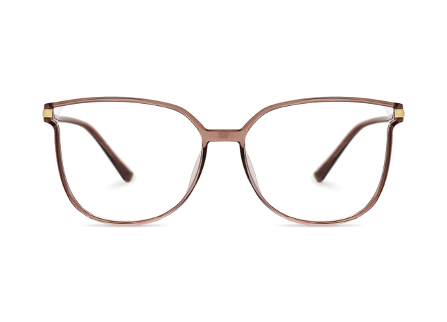 Eydology Jemma Clear Brown Pink/Gold Glasses 2