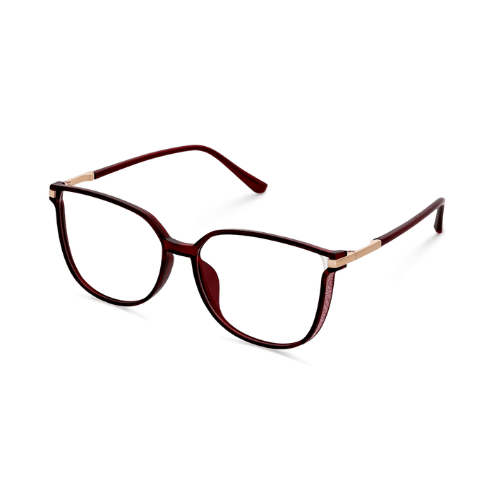 Eydology Jemma Clear Wine Red/Rose Gold Glasses 5