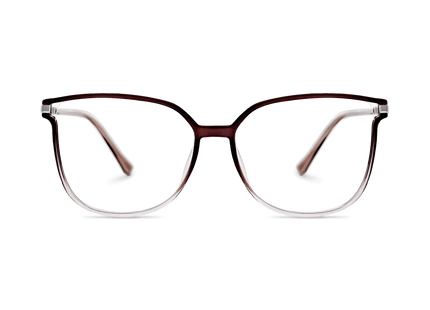 Eydology Jemma Gradient Clear Purple Grey/Silver Glasses 2