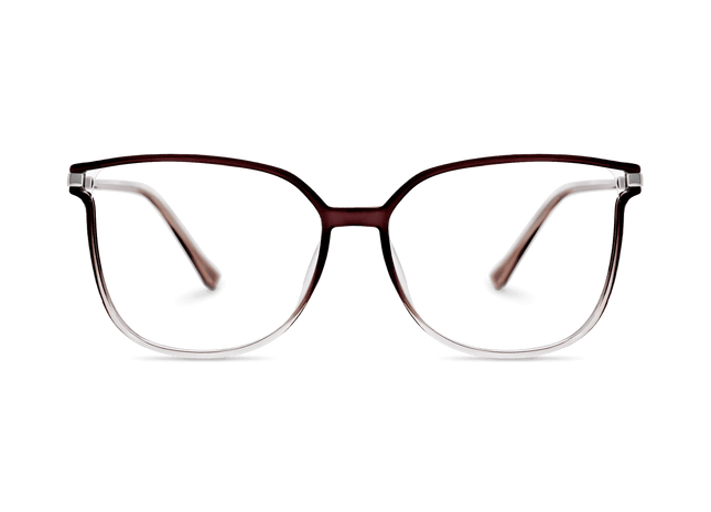 Eydology Jemma Gradient Clear Purple Grey/Silver Glasses 2