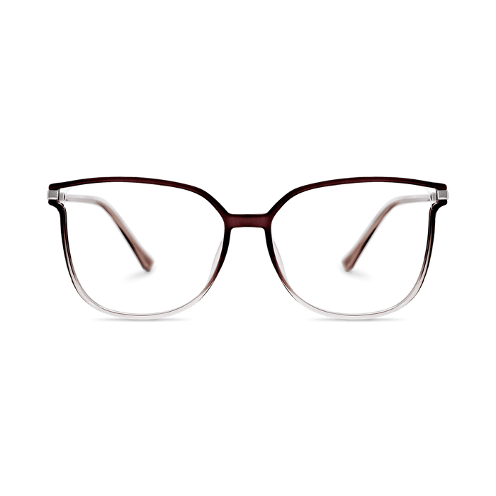 Eydology Jemma Gradient Clear Purple Grey/Silver Glasses 2