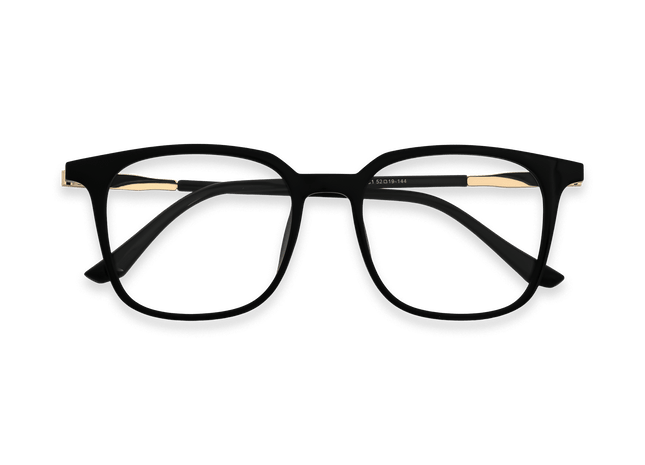 Eydology Jolie Black/Gold Glasses 1