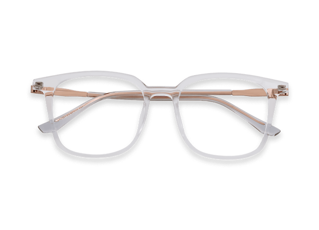 Eydology Jolie Clear/Rose Gold Glasses 1