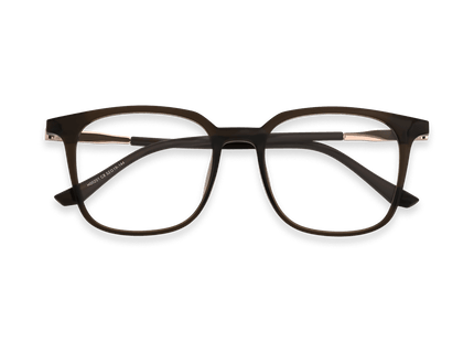 Eydology Jolie Dark Green Brown/Light Gold Glasses 1