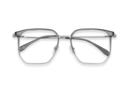 Eydology Jose Crystal Gradient Grey/Chrome Glasses 1