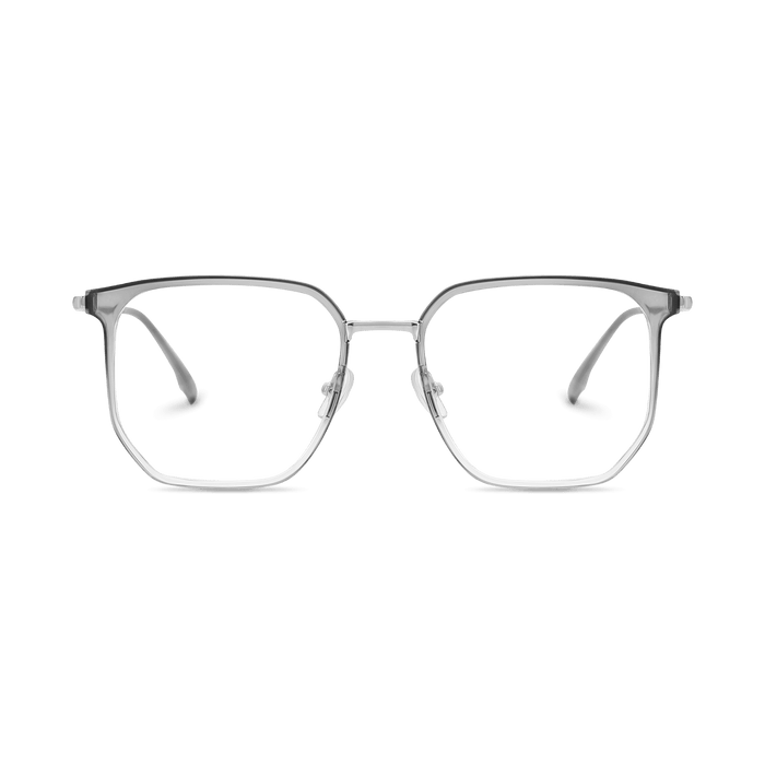 Eydology Jose Crystal Gradient Grey/Chrome Glasses 2