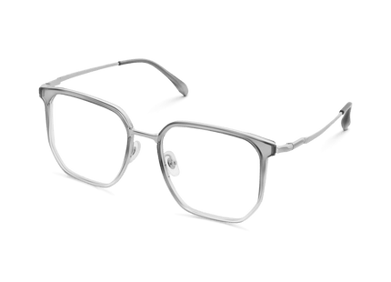 Eydology Jose Crystal Gradient Grey/Chrome Glasses 3