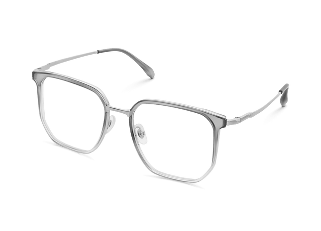 Eydology Jose Crystal Gradient Grey/Chrome Glasses 5