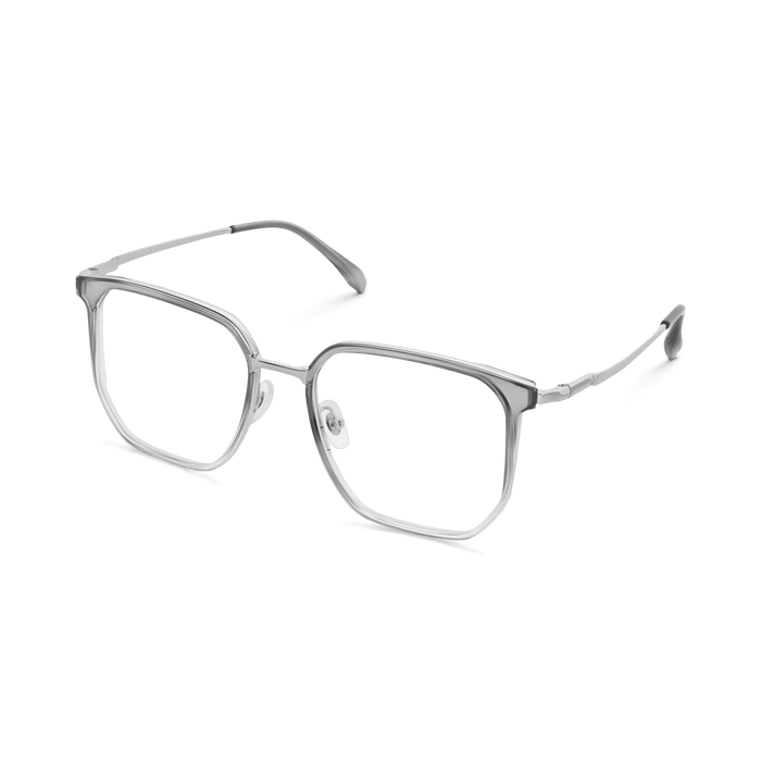 Eydology Jose Crystal Gradient Grey/Chrome Glasses 5