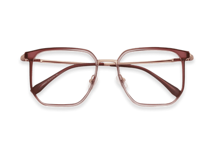 Eydology Jose Crystal Purple Red/Rose Gold Glasses 1