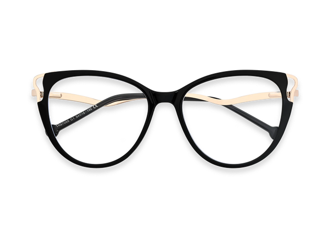Eydology Journee Gold/Black Glasses 1