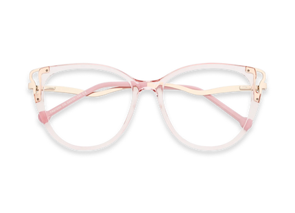 Eydology Journee Gold/Crystal Pink Glasses 1
