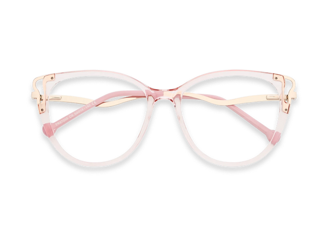 Eydology Journee Gold/Crystal Pink Glasses 1