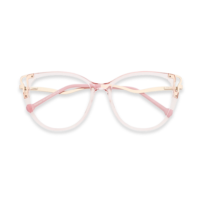 Eydology Journee Gold/Crystal Pink Glasses 1