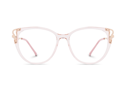 Eydology Journee Gold/Crystal Pink Glasses 2