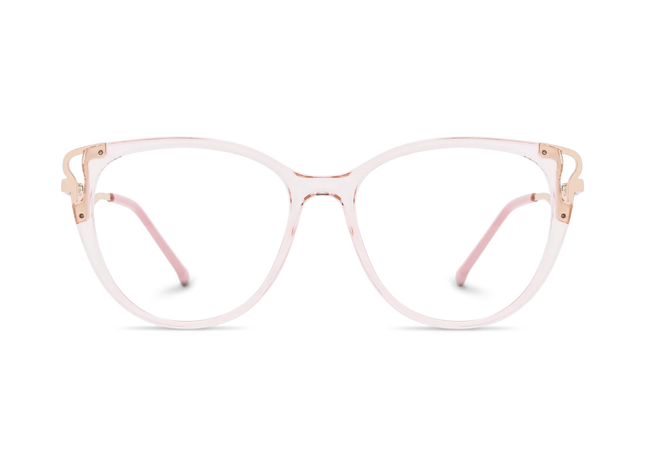Eydology Journee Gold/Crystal Pink Glasses 2