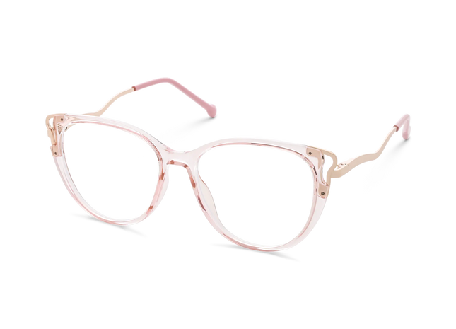 Eydology Journee Gold/Crystal Pink Glasses 3