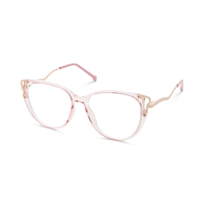 Eydology Journee Gold/Crystal Pink Glasses 3