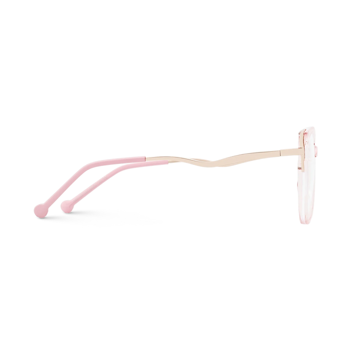 Eydology Journee Gold/Crystal Pink Glasses 4
