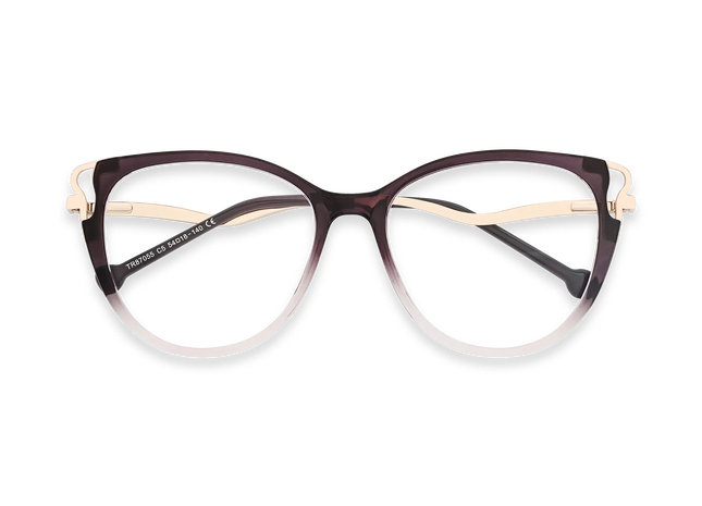 Eydology Journee Gold/Purple Gradient Glasses 1