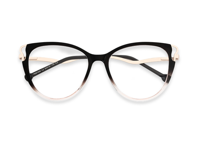Eydology Journee Gold/Red Gradient Glasses 1