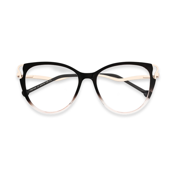 Eydology Journee Gold/Red Gradient Glasses 1