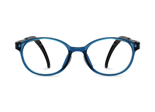 Eydology Jubilee Deep Blue Round Kids Glasses 2