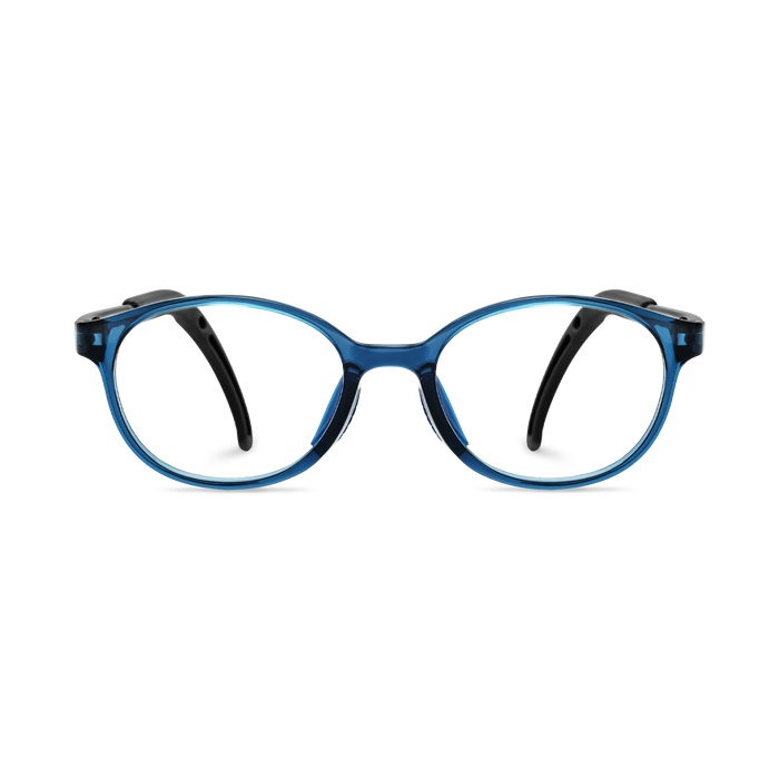 Eydology Jubilee Deep Blue Round Kids Glasses 2