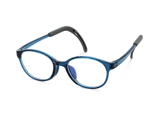Eydology Jubilee Deep Blue Round Kids Glasses 5