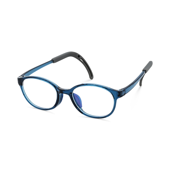 Eydology Jubilee Deep Blue Round Kids Glasses 5