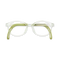 Eydology Jubilee Transparent Light Green Round Kids Glasses 1
