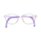 Eydology Jubilee Transparent Purple Round Kids Glasses 1