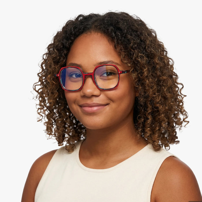 Eydology Judson Purple Tortoise Glasses 4