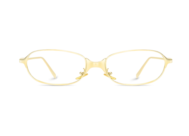Eydology Julia Gold Rectangle Eyeglasses 1
