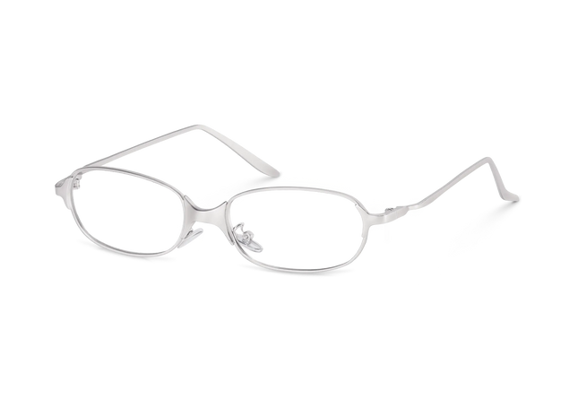Eydology Julia Silver Rectangle Eyeglasses 2