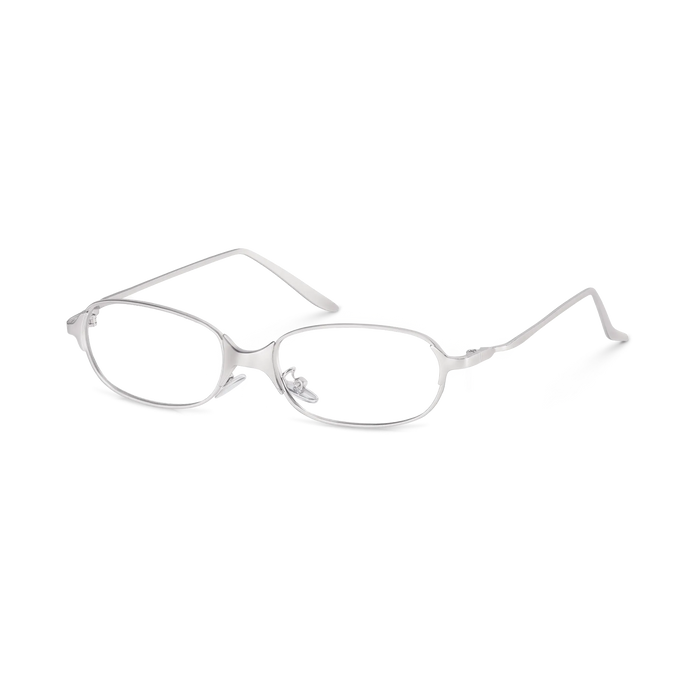 Eydology Julia Silver Rectangle Eyeglasses 2