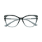 Eydology Juliet Blue Stripe Glasses 1