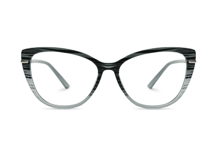 Eydology Juliet Blue Stripe Glasses 2