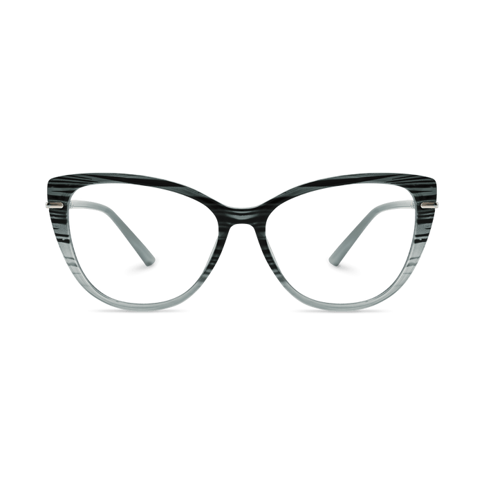 Eydology Juliet Blue Stripe Glasses 2